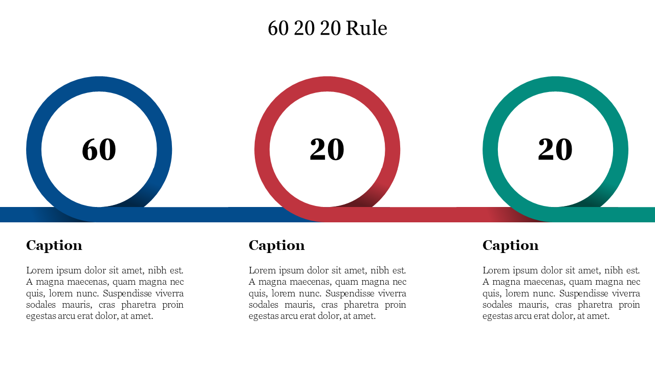 Editable 60 20 20 Rule PowerPoint Template Design